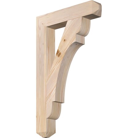 Ekena Millwork Olympic Craftsman Smooth Bracket, Douglas Fir, 3 1/2"W x 20"D x 32"H BKT04X20X32OLY04SDF